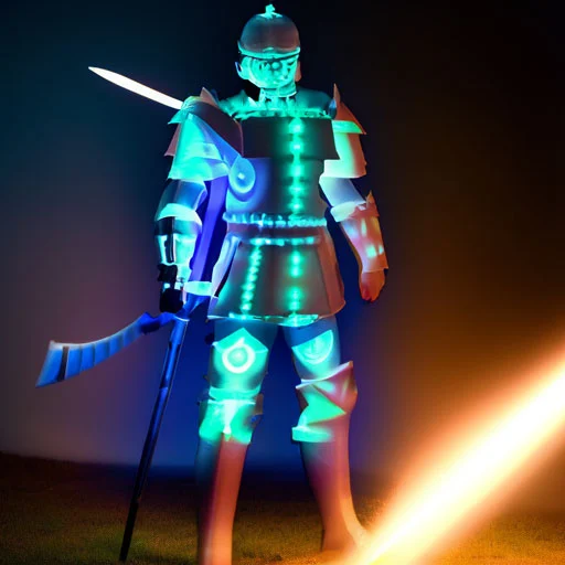 Soldier of Light Wearing Spiritual Armor of God: Image