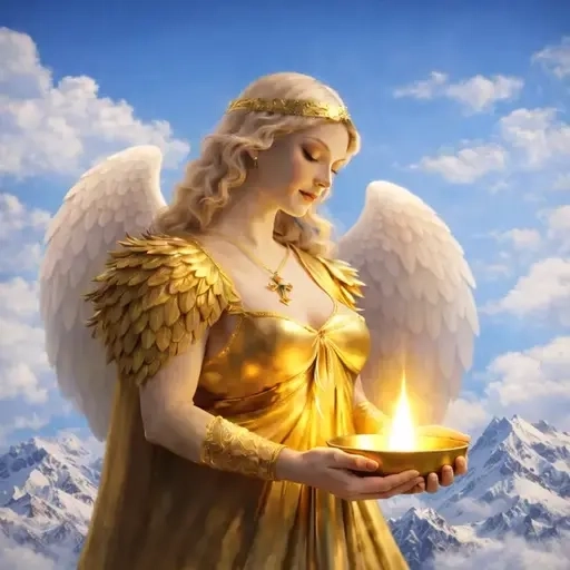 مسیح کی طرف سے گارڈین فرشتہ دعا کرتے ہوئے۔